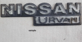 Nissan Urvan 1990s Car Emblem In Metal. 