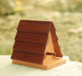 Wooden Bird House Wild Bird Wooden Feeder Hanging in the Garden Yard Small Wall Mounted Wooden Bird Feeder. 