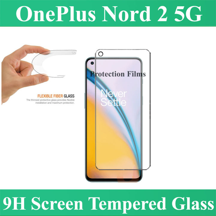 OnePlus Nord 2 5G Tempered Glass Screen Protector (NO BLACK BORDER) Flexible 9H Gorilla Screen Guard Unbreakable Hammer Sheet For Nord 2 5G - Transparent