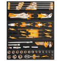 Tolsen Heavy Duty 60pcs Tool Set with Metal Tool Box. 
