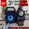 KTS-1183 Wireless Bluetooth Speakers - MP3 Player - LED Torch Flashlight - MIC Speaker - SD Card FM Radio USB Chargeable Portable Mini Speakers 3 inch Drive Size  loudspeaker Sound System High Quality Sound Players Rechargeable Wireless Speakers KTS 1183. 