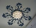 Roof design 57.5cm wide x 57.5cm high wall sticker. 