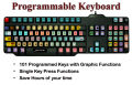 Programmable Keyboard 101 keys pre Programed with AutoHotKey for Pիotosիop Illustrator CorelDraw FreeHand. 