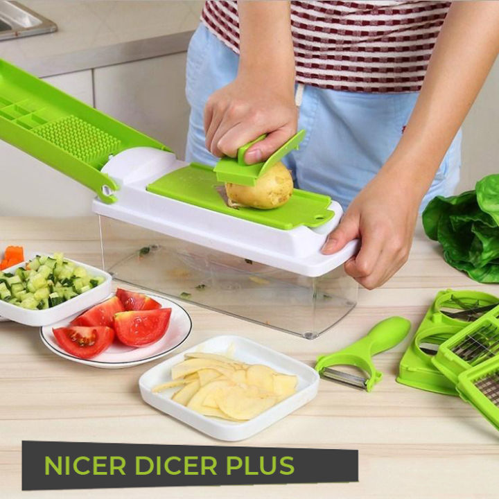 Genius Nicer Dicer Plus Set Vegetable Cutter Fruit Slicer