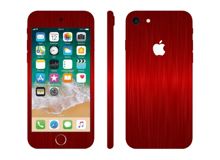 Apple%20iPod%20Touch%206%20Brushed%20Metal%20Texture%20Skin%20-%20Red%20-%20Image%203