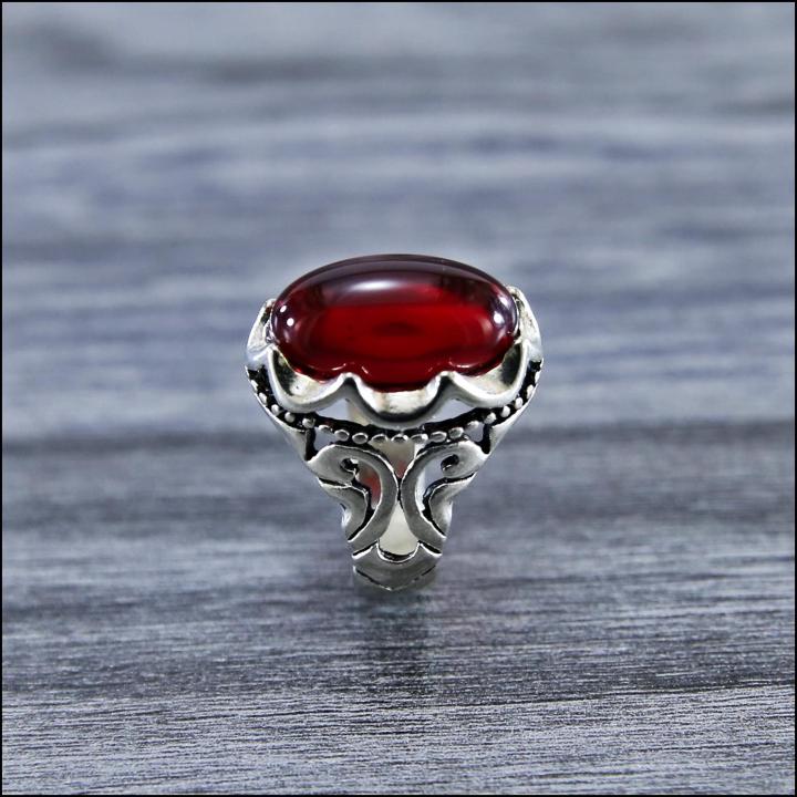 RED%20Stainless%20Steel%20Turkish%20Silver%20Fashion%20Stone%20Ring%20For%20Men%20-%20Image%204