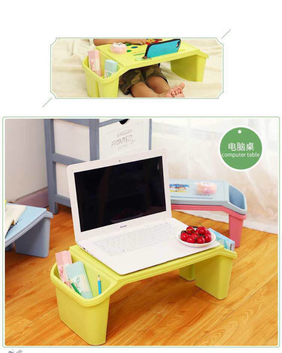 Kids%20Study%20Table%20Multipurpose%20Small%20Plastic%20Children%20Desk%20Lap%20Laptop%20Books%20Toys%20Storage%20for%20Kid%20Adult%20Home%20Bedroom%20Furniture%20Portable%20Multi%20Color%20-%20Image%204
