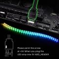 Pixel PC RGB Kit - Addressable LED Strip for PC, for Aura SYNC, Mystic Light, RGB Fusion 5V 3Pin Header on Motherboard with Wireless Controller ws2812b. 
