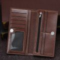 Long Wallet For Men - High Quality PU Leather Wallet - Cash Money Card Mobile Phone Holder - Travel Wallet - Stylish Wallets - Mobile Wallet - Card Cash Holder - Space Saving Wallet - Best Multi Pockets Wallet For Boys Purse - Stylish Gift For Loved One. 