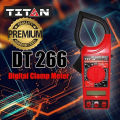 Professional LCD Digital Electronic Clamp Meter Multimeters Voltmeter Ammeter Ohmmeter - 500V Insulation Tester - Portable Multimeter AC Electricity Current Ampere Measurement AC DC Voltage Volt Measurement Original Genuine Best New Clamps Meters DT266. 