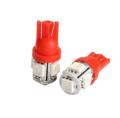2 Pcs of 5 Smd Red Bulbs Fog Dashboard t10 LED License Plate Interior Lamp. 