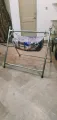 baby cradle swing steel stand with clothe for sleeping. 
