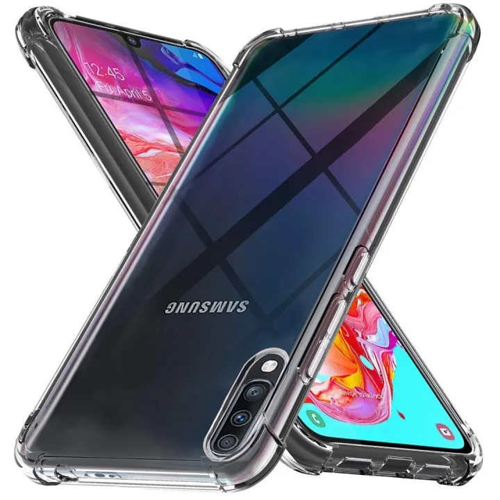 Samsung%20Galaxy%20A70%20Back%20Cover%20Case%20-%20Transparent%20Bumper%20Anti%20Shock%20Soft%20Clear%20-%20Image%203