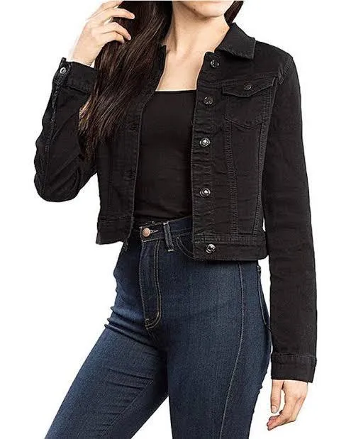 Black%20Denim%20Jeans%20Jacket%20For%20Women%20Dark%20Blue%20-%20Image%203