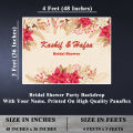 Bridal Shower Party Backdrop Printed On Panaflex. 