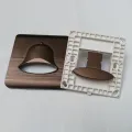 Door Bell Push Switch Waterproof China Fitting Sheet Bell Push Button- Metal Series (Coffee Colour). 