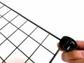 3 BLACK WIRE STORAGE CUBES MESH MODULAR GRID STORAGE RACK WARDROBE. 