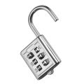 6 Digit Push Button Combination Padlock Portable Waterproof Keyless Smart Lock For Suitcase Gym School Drawer Locker Luggage Travel Bag Bicycle Scooter Tool Box Door Safety Security Protector Locks Anti Theft Dial Number Password Padlocks High Quality. 