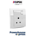 5A 3 Pin Round Switched Socket, Switch Board Power Plug, Round Switched Socket, Power Plug Switch, Power Switch for Residental and Commercial Purpose, 3 PIN Power Switch Socket, 5A Socket, VIVACE-CLIPSAL KB15/5. 