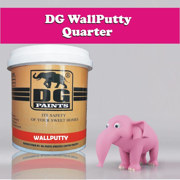 DG Wallputty A1 Quarter Interior and also exterior paints for walls and roof to protect them and provide a smooth shape in painting and Decorating