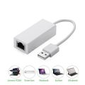USB 2.0 To RJ45 Lan Network Ethernet Adapter Card Converter USB 2.0 Ethernet Adapter - White. 