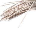 ECO SERIES CANDLE WICKS  ( 10PC ) - NATURAL WAX COATING - 6INCH WITH METAL TAB. 