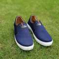 Men's Blue Colour Classic Heavy Denim Fabric Sneaker Shoes. 