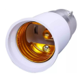 2Pcs B22 to E27 Bulb Lamp Holder Converter- Holder Adapter Pin B22 to Screw E27 (Long Size). 