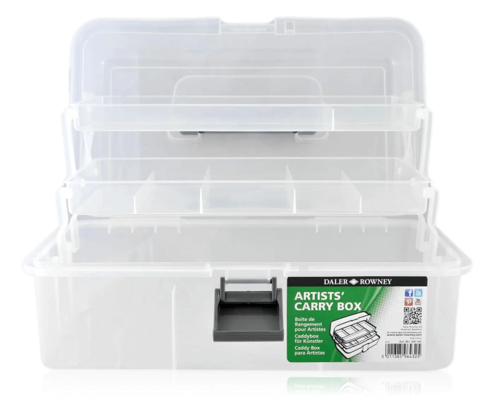 Daler%20Rowney%20Artist%20Carry%20Tool%20Box%20For%20Art%20Accessories%20Brushes%20Paints%20Inks%2033cm%20x%2020cm%20x%2015cm%20-%20Image%204