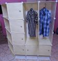 Plastic Wardrobe Plastic Cabinet Plastic Almari 12 door with corners and shoerack. 