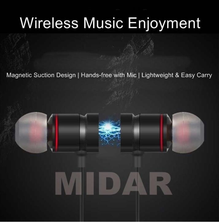 M9 Magnetic Bluetooth Headphones Wireless In-Ear Noise Reduction Earphone With Microphone For Iphone Samsung Android