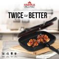 Sonex Double Grill Pan Marble Coated (30cm, 36 cm) - Black. 