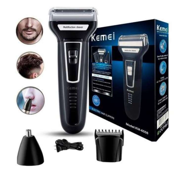 Kemei%203%20in%201%20Professional%20Shaving%20Machine%20Rechargeable%20Hair%20Clipper%20Trimmer%20&%20Shaver%20-%20Blue%20-%20KM%206333%20-%20Image%207
