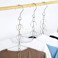 1 Piece Stainless Steel 36 Hooks Clothes Market Shop Display Hanging Chain Hooks With 36 Hanging Hole Wardrobe Clothes Chain Household Tools. 