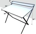 Portable Study Table Foldable White. 