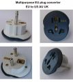 3 Pin to 2 Pin Converter EU Plug travel Adapter, Multi-Purpose Socket plug Converter, US/UK/AU to European converter, for Mobiles, laptops Adpator, 3 pin switches. 