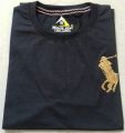 Polo Horse Embroidery on Large size, Round Neck, Half Sleeves Men's T-shirt. 