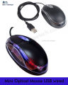 Optical Mouse Mini USB Wired 3 Button 3D Mice PC Mouse with Scroll Wheel and Internal LED Light for Laptop Netbook Desktop Computer Supported All Devices 1.5M Cable. 
