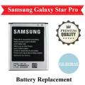 EB-B100AE Samsung Star Pro S7260 S7262 Battery Replacement EBB100AE For Galaxy Star Pro 1500mAh - Black. 