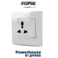 VIVACE 13A International Switch Socket, Switch Board Power Plug, International Switched Socket, Power Plug Switch, Power Switch for Residential and Commercial Purpose, 3 PIN Power Switch Socket, 13A Socket, VIVACE-CLIPSAL KB113LS. 
