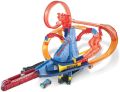 Hot Wheels FTD61 City Volcano Escape Connectable Play Set with Diecast and Mini Toy Car. 