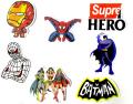7 PCS super hero stickers (series-4). 