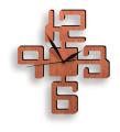 4 Number Modern Style 3D Wooden Wall Clock, Laser Cutting New Style Wood Wall Clock. 