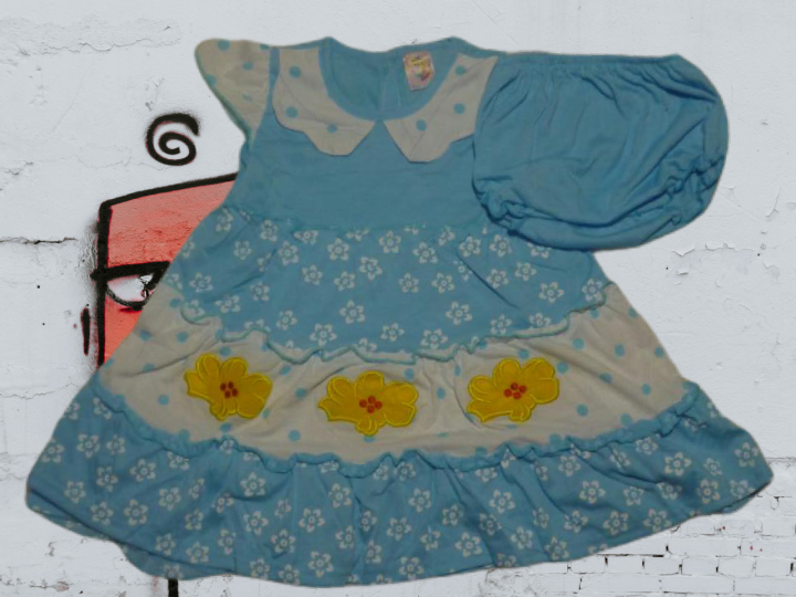 Baby Girl Frok with Necker for summer for 0 to 2 year