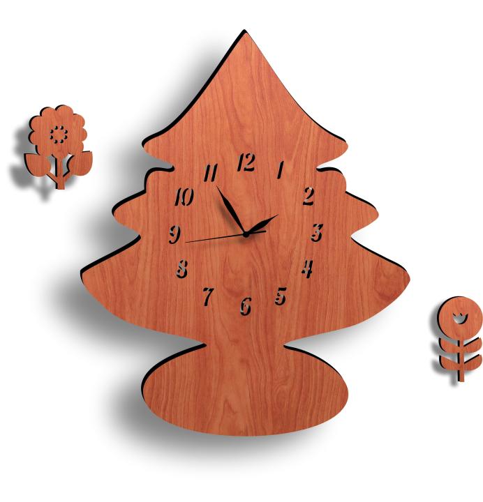 Tree%20Shape%20Wooden%20Wall%20Clock,%20Children%E2%80%99s%20Room%20Wall%20Clock%20and%203D%20Laser%20Cut%20Wall%20Clock%20-%20Image%202