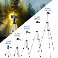 3110 Tripod Stand for Mobile Phones & Camera 360 Adjustable Tripod Stand Holder for DSLR Android IOS Best Stand for Bloggers Youtubers Ticktockers Video Maker Portable Scalable Pan Head Tripod Mount Bracket Holder Foldable Tripod Stand for Camcorders. 