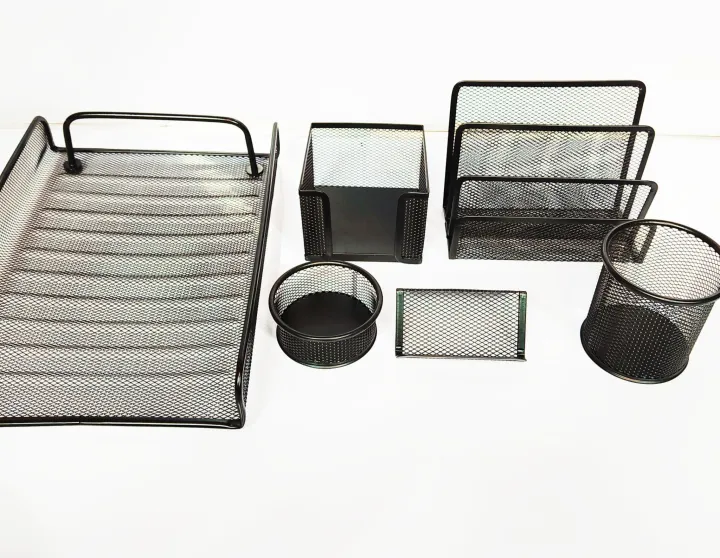 Metal%20Mesh%20Executive%20Desk%20Organizer%20Set%20of%206%20Pcs%20For%20Home%20and%20Office%20Use%20-%20Image%208