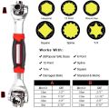 Universal Wrench 48 in 1 - Multifunction Socket Spanner Wrench Tool with 360 Degree Rotating Heads - Multipurpose Handy Adjustable Tools For Auto Home Outdoors Indoors Works More - Durable & No Slipping - Best Stainless Steel World Wide Use Tiger Wrenches. 