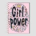 Spiral Notebook A4 or A5  -  Girl Power. 