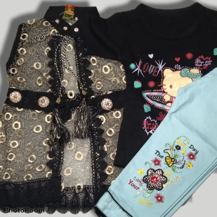 3%20Piece%20Gown%20style%20with%20cotton%20pent%20summer%20suit%20for%20baby%20girl%201%20to%207%20year%20-%20Image%203